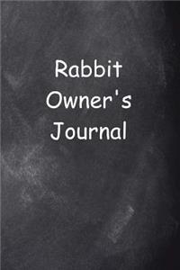 Rabbit Owner's Journal Chalkboard Design