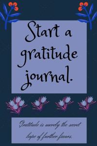 Start a gratitude journal For Women