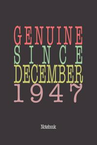 Genuine Since December 1947