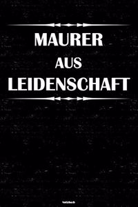 Maurer aus Leidenschaft Notizbuch
