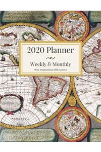 2020 Planner Weekly & Monthly With Inspirational Bible Quotes