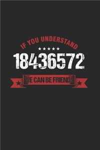 If you Understand 18436572 we can be friends