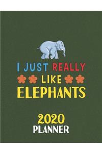 I Just Really Like Elephants 2020 Planner