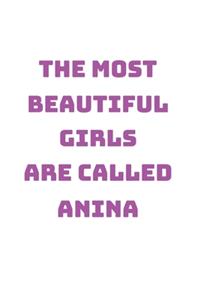 Anina Girl Woman Notebook