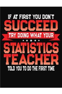If At First You Don't Succeed Try Doing What Your Statistics Teacher Told You To Do The First Time