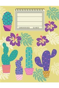 Cute Cactus Composition Book