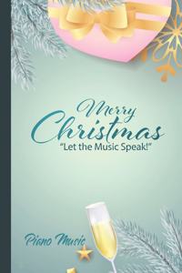 Blank Sheet Piano Music Notebook