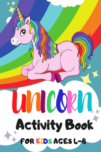 Unicorn Activity Book for Kids Ages 4-8