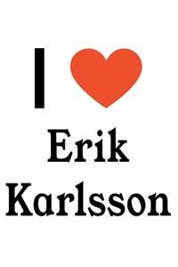 I Love Erik Karlsson: Erik Karlsson Designer Notebook