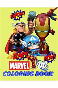Marvel Vs DC Coloring Book