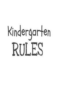 Kindergarten Rules