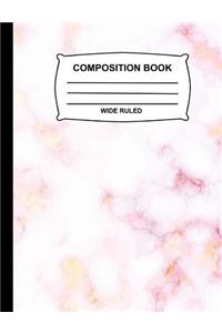 Wide Ruled Composition Book