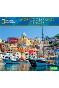 National Geographic Most Colorful Places 2019 Calendar