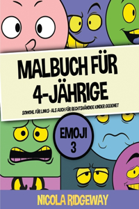 Malbuch für 4-Jährige (Emoji 3)