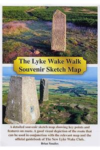 The Lyke Wake Walk Souvenir Sketch Map