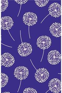 Journal Notebook Dandelions In Purple