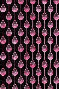 Journal Notebook Teardrops Pattern 9