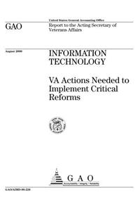 Information Technology: Va Actions Needed to Implement Critical Reforms