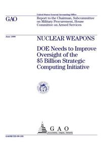 Nuclear Weapons: Doe Needs to Improve Oversight of the $5 Billion Strategic Computing Initiative