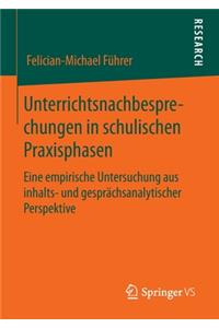 Unterrichtsnachbesprechungen in Schulischen Praxisphasen