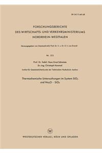 Thermochemische Untersuchungen Im System Sio2 Und Na2o -- Sio2
