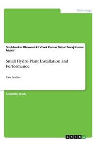Small Hydro Plant Installation and Performance