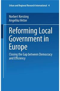 Reforming Local Government in Europe