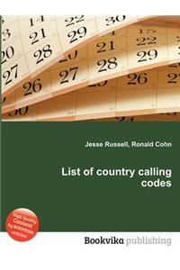 List of Country Calling Codes