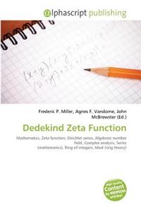 Dedekind Zeta Function