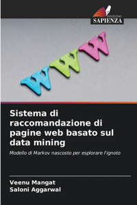 Sistema di raccomandazione di pagine web basato sul data mining