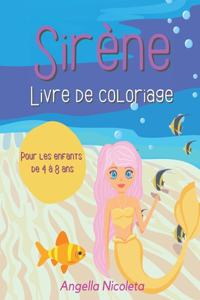 Sirène Livre de coloriage