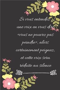 Si vous entendez une voix en vous dire vous ne pouvez pas peindre, alors certainement peignez, et cette voix sera réduite au silence