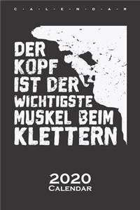 Der Kopf ist der wichtigste Muskel beim Klettern Calendar 2020