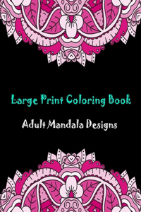 Large print coloring book
