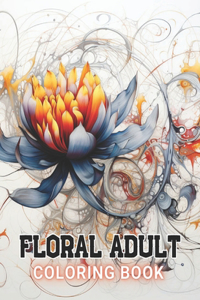 Floral Adult Coloring Book