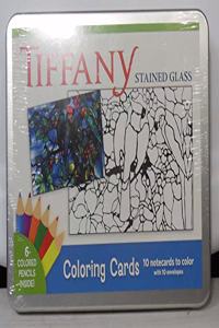 Tiffany Stained Glass Coloring Cards  Cc122