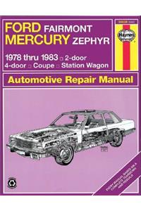 Ford Fairmont Mercury Zephyr 1978-1983
