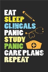 Eat Sleep Clinicals Panic Study Panic Care Plans Repeat