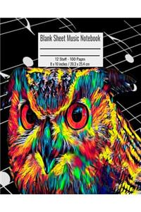 Blank Sheet Music Notebook