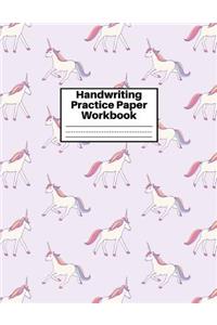 Handwriting Practice Paper Workbook