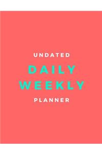 Undated Daily Weekly Planner
