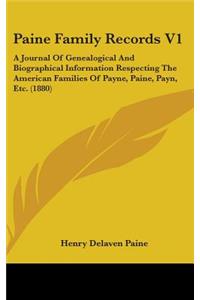 Paine Family Records V1