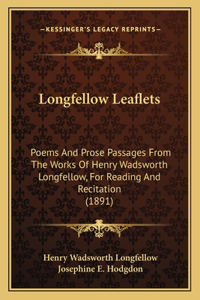 Longfellow Leaflets