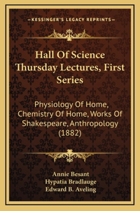 Hall Of Science Thursday Lectures, First Series
