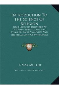 Introduction to the Science of Religion