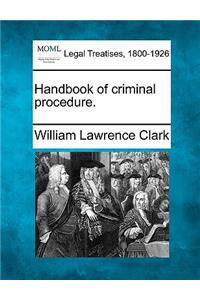Handbook of Criminal Procedure.
