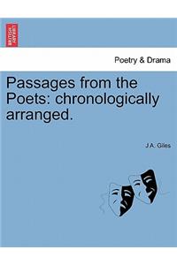 Passages from the Poets