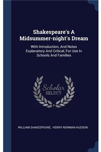 Shakespeare's A Midsummer-night's Dream