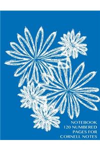 Notebook 120 numbered pages for Cornell Notes