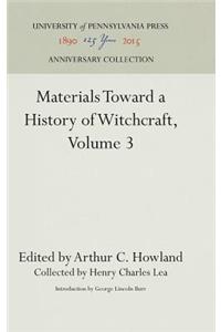 Materials Toward a History of Witchcraft